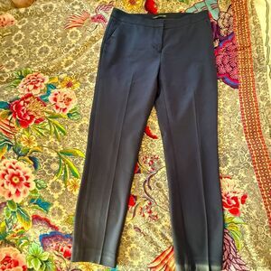 ZARA Dark blue women’s high waist side zip pants size 10
